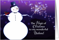 To my wonderful Husband, the Magic of Christmas card