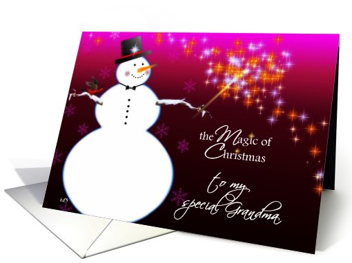to a special grandma the magic of christmas card (491549)