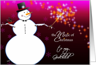 to my godchild the magic of christmas card