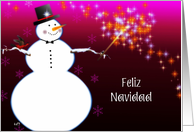 feliz navidad spanish merry christmas card