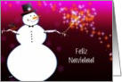 feliz navidad spanish merry christmas card