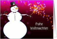 frohe Weihnachten german merry christmas card