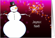 joyeux noel french merry christmas card