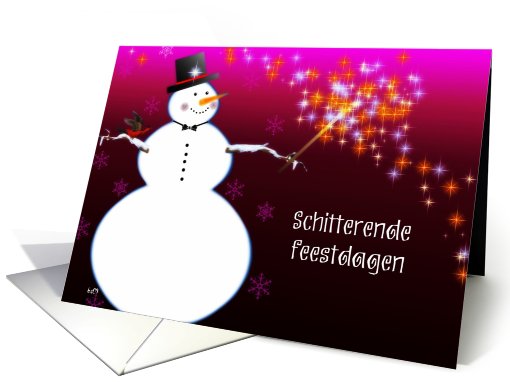 schitterende feestdagen dutch merry christmas card (492099)