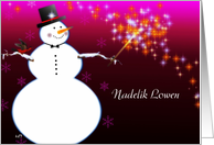 nadelik lowen cornish merry christmas card