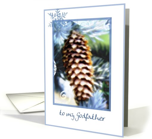 to my godfather pine cone card (495889)