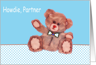howdie, partner, welcome foster son card