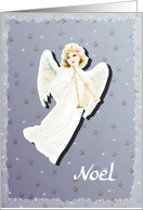 noel angel star snowflake pink card