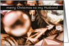 to my husband merry christmas ornaments moccha card
