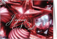 joyeux noel french merry christmas ornaments red card