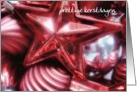Dutch merry christmas ornaments red card