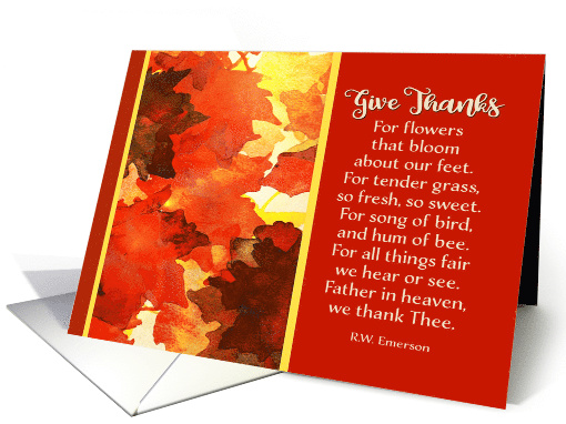 Give Thanks, Happy Thanksgiving, Watercolor Painting,... (513345)