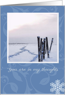 In Remembrance, you are in my thoughts card