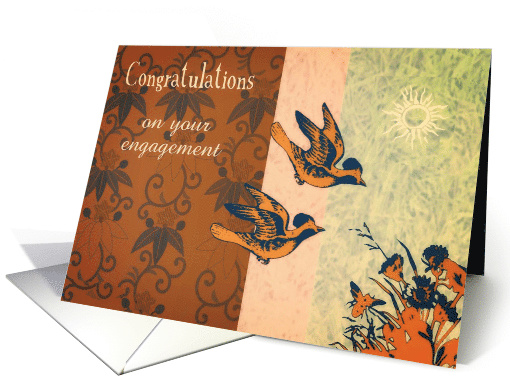 Congratulations on your Engagement, Vintage Design card (525423)