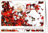 psalm 31 I trust in you, Lord, my times are in your hand card