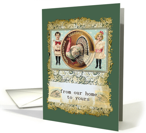 From our Home to Yours, Happy Thanksgiving, Vintage card (530164)