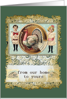 From our Home to Yours, Happy Thanksgiving, Vintage card