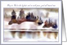 glory to God in the highest and on earth peace good will toward men watercolor card