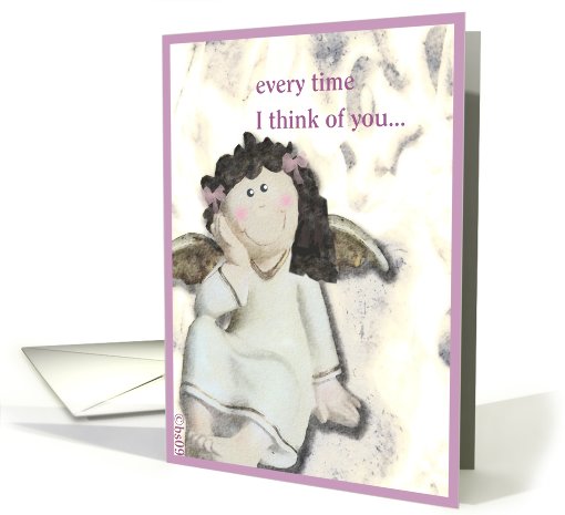 every time i think of you i'm in heaven card (543610)