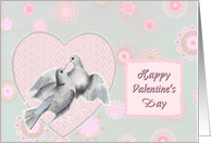 happy valentine’s day love birds card