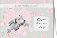 to my wonderful wife happy valentine’s day love birds card