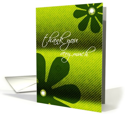 thank you green employee appreciation card (570343)