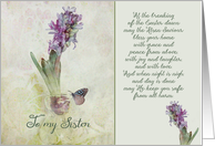 To my sister, Easter...