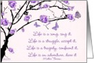 life is a song mother theresa card
