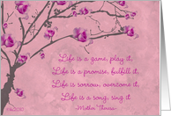 life is a game mother theresa card