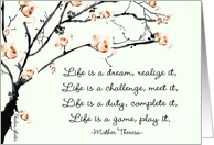 life is a dream mother theresa card