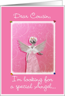cousin please be my bridesmaid card