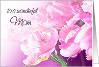 Happy Mother’s day, Mom, pink tulips card