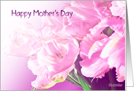 happy mother’s day pink tulips card