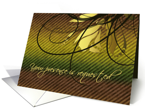 Business Event Invitation Gold card (604241)