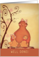 Happy Mother’s Day to a Single Mother, Bird and her Chicks card