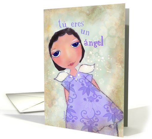 tu eres un angel spanish you are an angel card (609839)