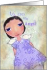 tu eres un angel spanish you are an angel card