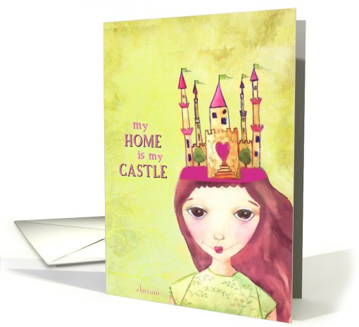 my home is my castle illustration card (610865)