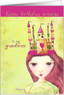 to my grandniece happy birthday princess card