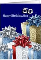 50th birthday to my son card