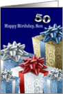 50th birthday to my son card