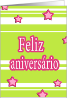 feliz aniversario portuguese happy birthday stars stripes card