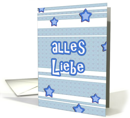 alles liebe zum geburtstag german happy birthday stars stripes card