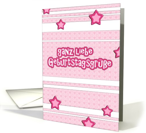 ganz liebe Geburtstagsgre german happy birthday stars stripes card