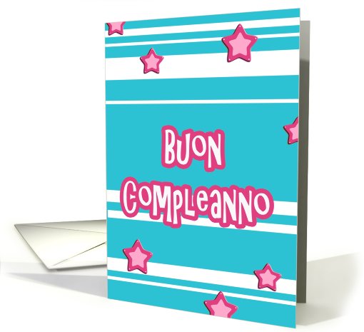 buon compleanno italian happy birthday stars stripes card (627976)
