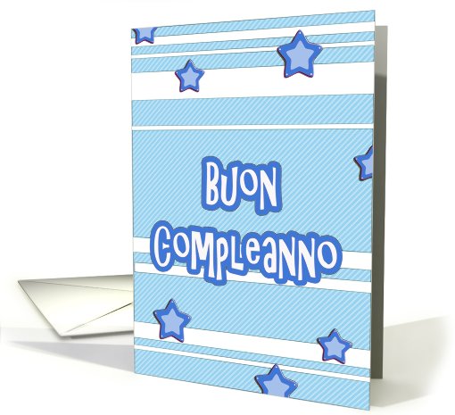 buon compleanno italian happy birthday stars stripes card (627979)