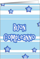 buon compleanno italian happy birthday stars stripes card