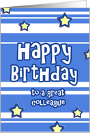 happy birthday to a great colleague stars stripes card