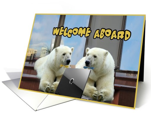 welcome aboard to the team new customer polar bear in the... (628918)