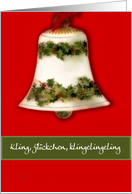 Kling, Glckchen, Klingelingeling, German Christmas Song card